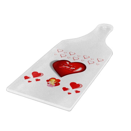 Planche À Découper Table de coupe de verre Saint-Valentin (Coin)