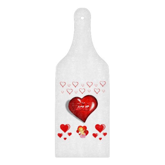 Planche À Découper Table de coupe de verre Saint-Valentin (Devant)