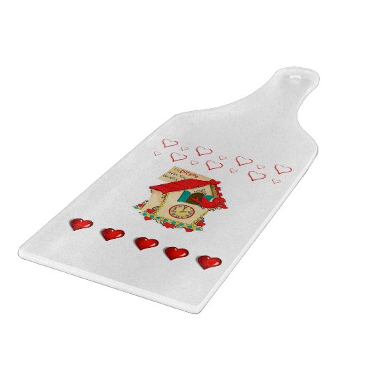 Planche À Découper Table de coupe de verre Saint-Valentin (Coin)