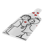 Planche À Découper Table de coupe de verre Saint-Valentin (Coin)