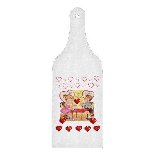 Planche À Découper Table de coupe de verre Saint-Valentin (Devant)