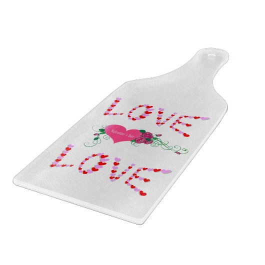Planche À Découper Table de coupe de verre Saint-Valentin (Coin)