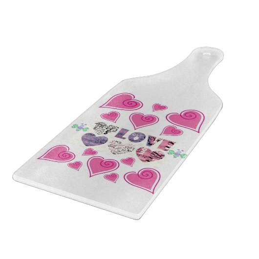 Planche À Découper Table de coupe de verre Saint-Valentin (Coin)