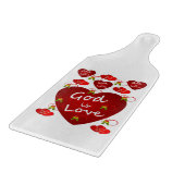 Planche À Découper Table de coupe de verre Saint-Valentin (Coin)