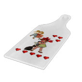 Planche À Découper Table de coupe de verre Saint-Valentin (Coin)