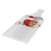 Planche À Découper Table de coupe de verre Saint-Valentin (Coin)