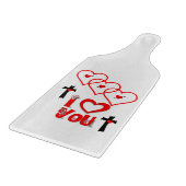 Planche À Découper Table de coupe de verre Saint-Valentin (Coin)