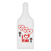 Planche À Découper Table de coupe de verre Saint-Valentin (Devant)