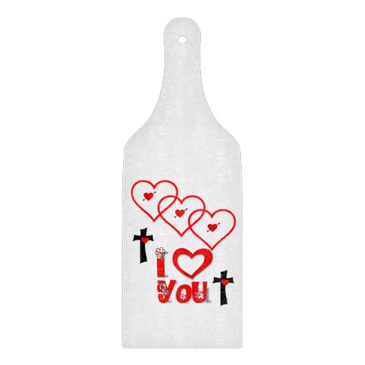 Planche À Découper Table de coupe de verre Saint-Valentin (Devant)