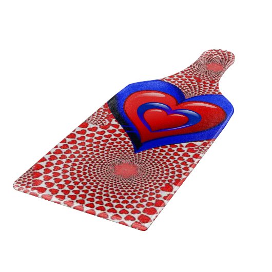 Planche À Découper Table de coupe de verre Saint-Valentin (Coin)