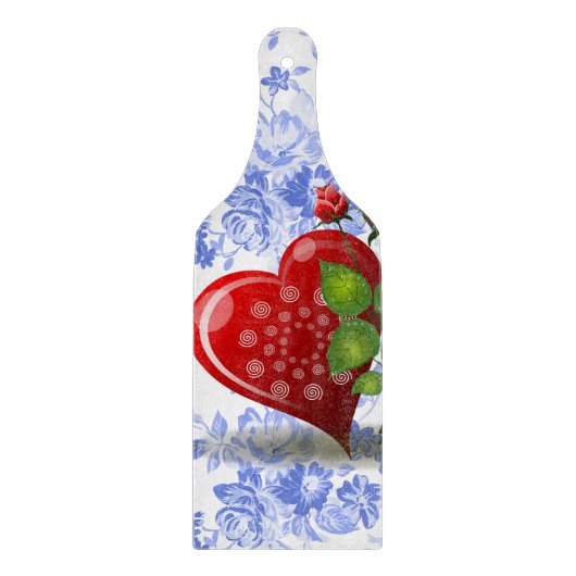 Planche À Découper Table de coupe de verre Saint-Valentin (Devant)