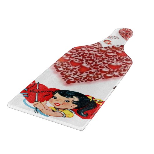 Planche À Découper Table de coupe de verre Saint-Valentin (Coin)