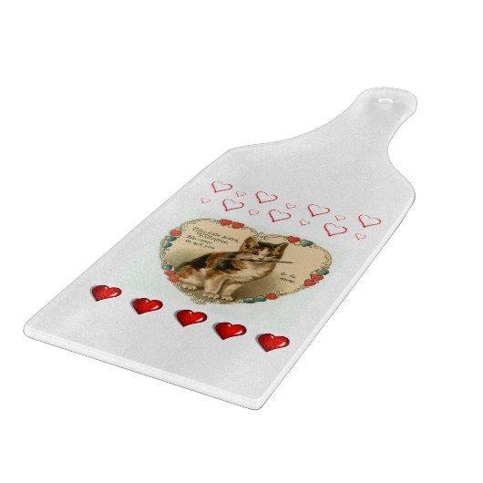 Planche À Découper Table de coupe de verre Saint-Valentin (Coin)