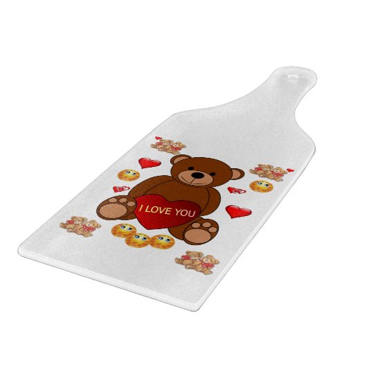 Planche À Découper Table de coupe de verre Saint-Valentin (Coin)