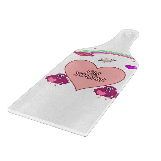 Planche À Découper Table de coupe de verre Saint-Valentin (Coin)