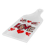 Planche À Découper Table de coupe de verre Saint-Valentin (Coin)