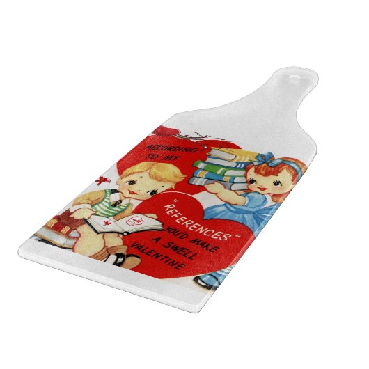 Planche À Découper Table de coupe de verre Saint-Valentin (Coin)