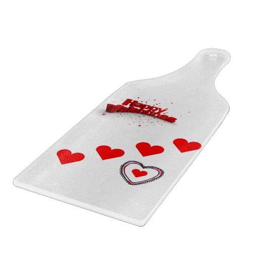 Planche À Découper Table de coupe de verre Saint-Valentin (Coin)