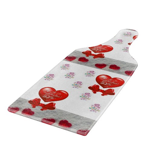 Planche À Découper Table de coupe de verre Saint-Valentin (Coin)