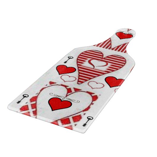 Planche À Découper Table de coupe de verre Saint-Valentin (Coin)