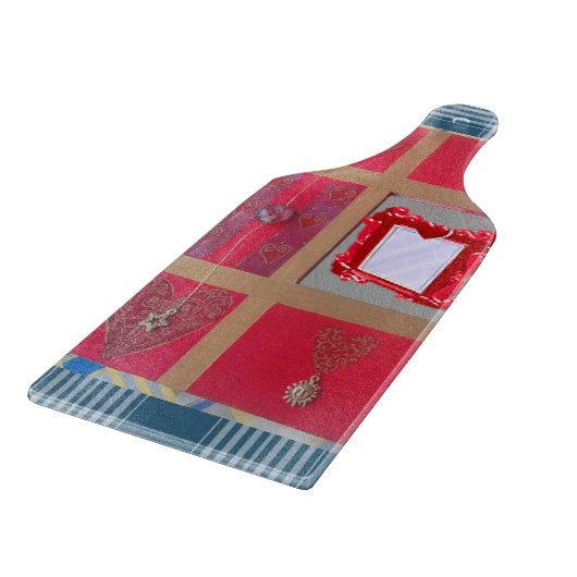 Planche À Découper Table de coupe de verre Saint-Valentin (Coin)