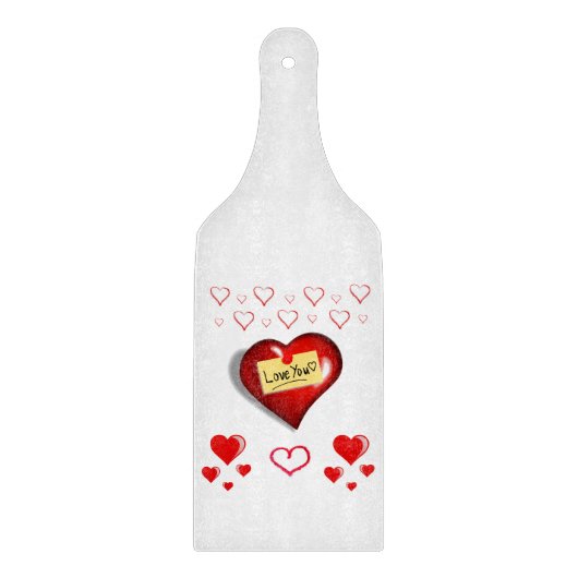 Planche À Découper Table de coupe de verre Saint-Valentin (Devant)