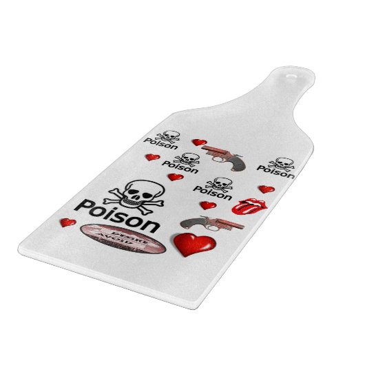 Planche À Découper Table de coupe de verre Saint-Valentin Poison (Coin)