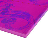 Planche À Découper table de coupe en verre de sirènes roses (Coin)