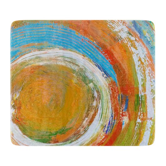 Planche À Découper Table de coupe en verre Revolution Deco (Devant)