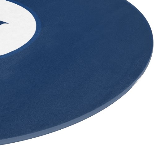 Planche À Découper Table de coupe en verre rond (Coin)