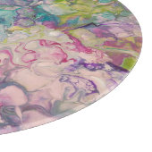 Planche À Découper Table de coupe en verre rond (Coin)