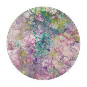 Planche À Découper Table de coupe en verre rond (Devant)