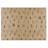 Planche À Découper Table de coupe en verre Runes (Devant)