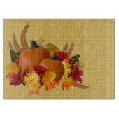 Planche À Découper Table de coupe en verre thème automne (Devant)
