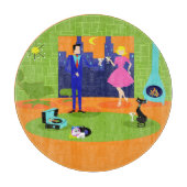 Planche À Découper Table de coupe romantique rétro (Devant)