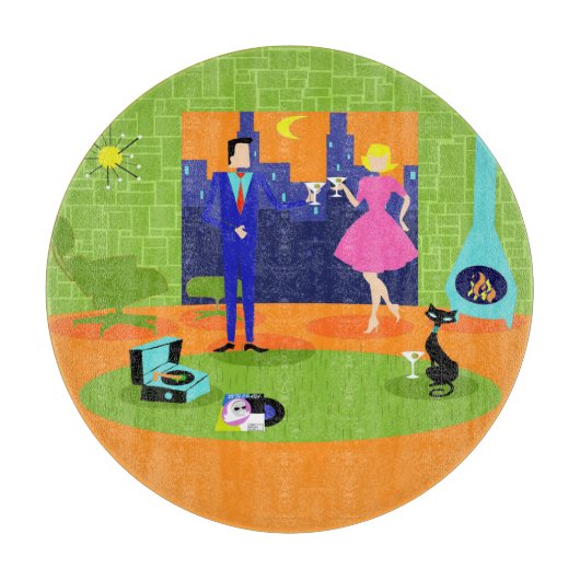 Planche À Découper Table de coupe romantique rétro (Devant)