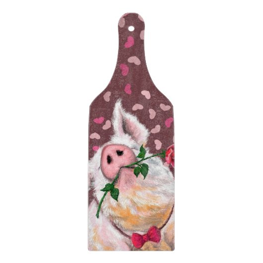 Planche À Découper Table de découpe drôle avec un cochon (Devant)