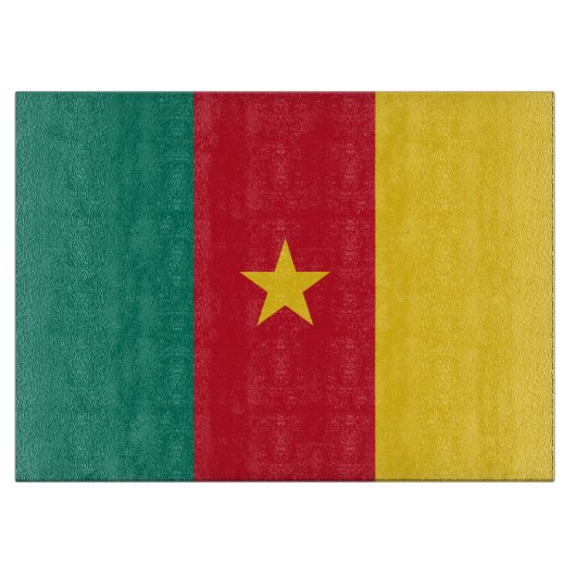 Planche À Découper Table de découpe patriotique avec Drapeau du Camer (Devant)