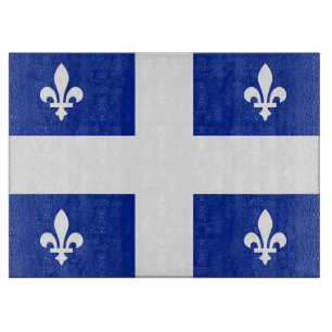 Planche À Découper Table de découpe patriotique avec Drapeau du Québe