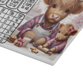 Planche À Découper Tableau de conversion de vache mignonne et bébé (Coin)