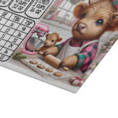 Planche À Découper Tableau de conversion de vache mignonne et bébé (Coin)