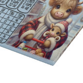Planche À Découper Tableau de conversion de vache mignonne et bébé (Coin)