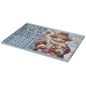 Planche À Découper Tableau de conversion de vache mignonne et bébé (Coin)
