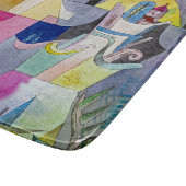 Planche À Découper TABLEAU DE COUPE - Colonnes noires dans un paysage (Coin)