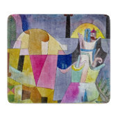 Planche À Découper TABLEAU DE COUPE - Colonnes noires dans un paysage (Devant)