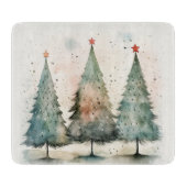 Planche À Découper Tableau de coupe d'arbre, Tableau de coupe d'hiver (Devant)