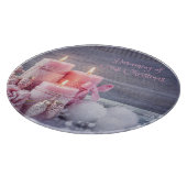 Planche À Découper Tableau de coupe de Noël, Noël rose (Coin)