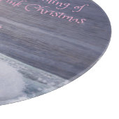 Planche À Découper Tableau de coupe de Noël, Noël rose (Coin)