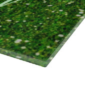 Planche À Découper Tableau de coupe de Parties scintillant vertes per (Coin)