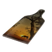 Planche À Découper Tableau de coupe du fromage de cheval et de chêne (Coin)